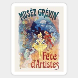 Art nouveau poster for Musee Grevin Magnet